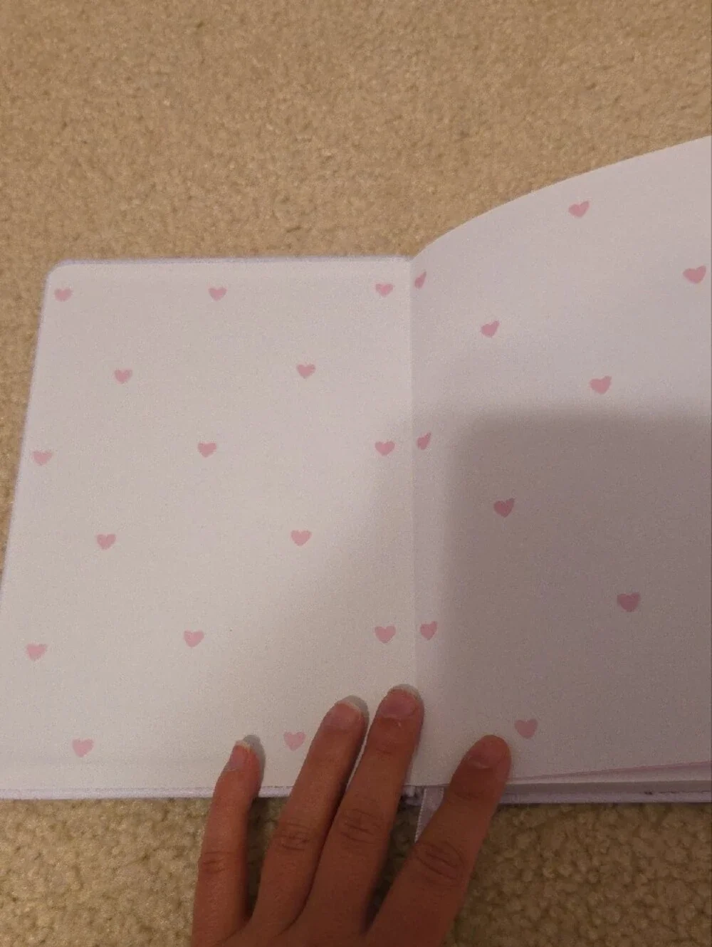 She Is Loved Lavender Journal with Heart Accent